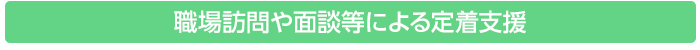 職場訪問や面談等による定着支援